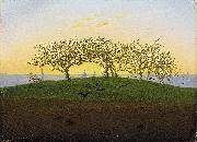 Caspar David Friedrich Hill and Ploughed Field near Dresden oil painting